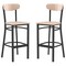 Flash Furniture Barstools - Natural Wood Seat - Boomerang Back, PK 2 2-XU-DG6V6B-NAT-GG - alternate 9
